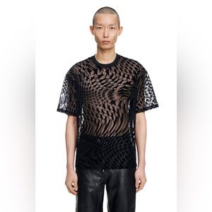 SOLD! Mugler H&M Swirling Star Mesh T-shirt (Men’s XS)